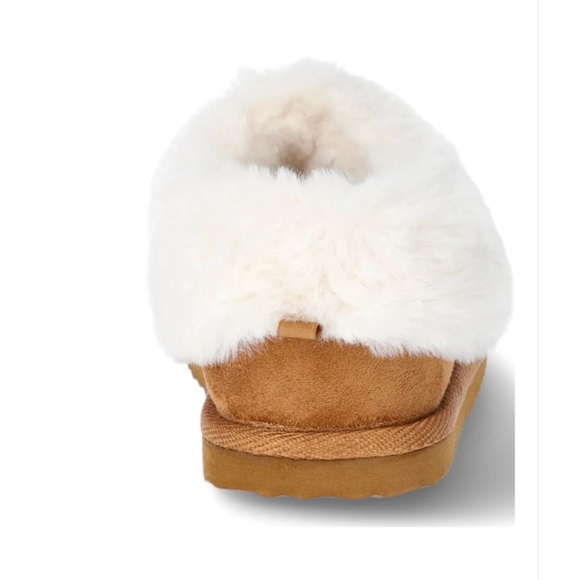 NEW FAUX FUR TRIM SLIPPER-SIZE 5/6 - Picture 9 of 10